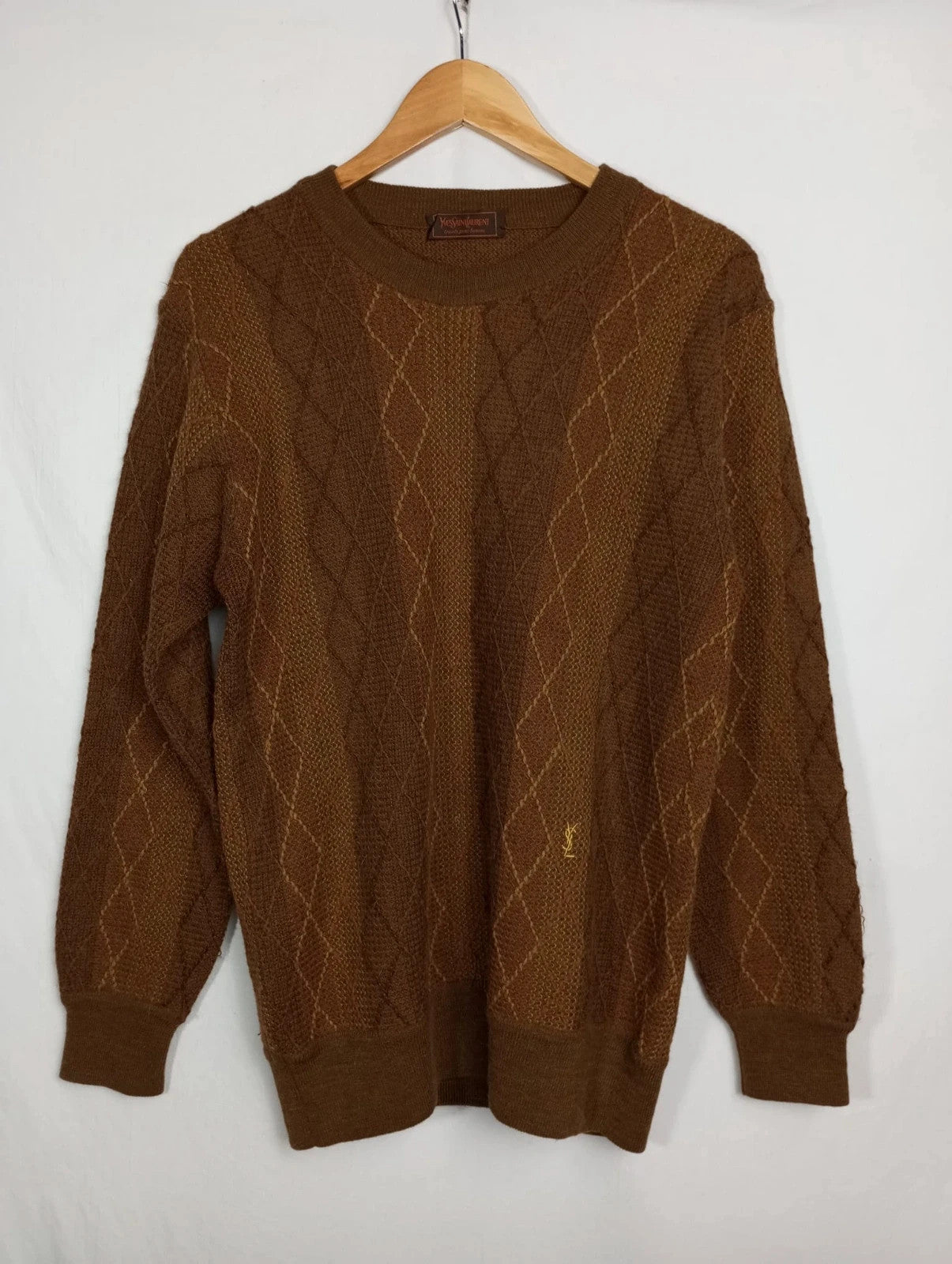 jersey marrón ysl talla s. Lana de alpaca. Perfecto estado