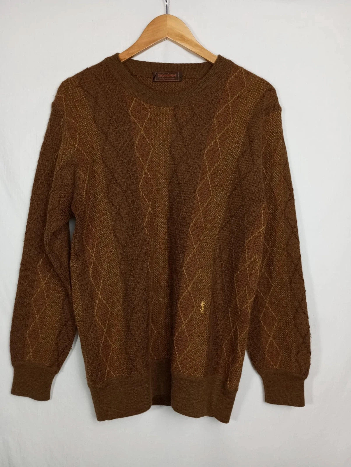 jersey marrón ysl talla s. Lana de alpaca. Perfecto estado