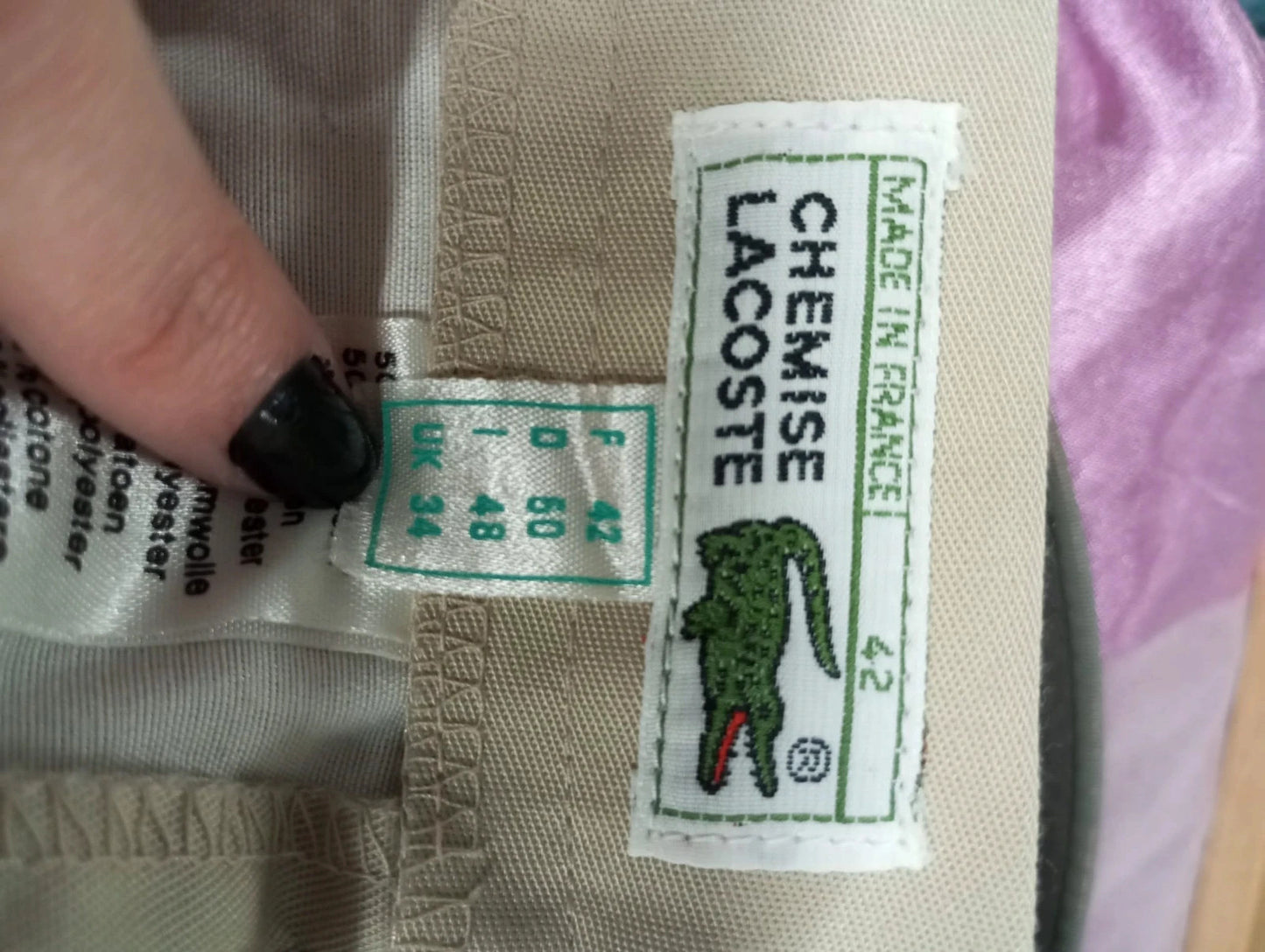pantalón Lacoste caqui talla 42