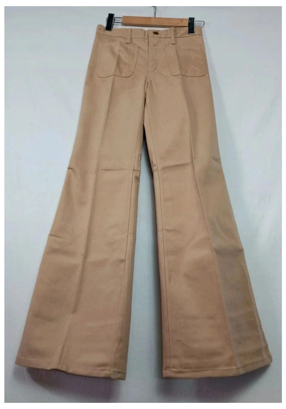 Pantalón 70s Wrangler Beige con bolsillos delanteros talla 29
