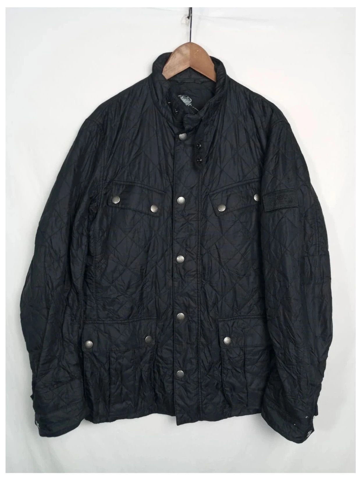 Chaqueta Barbour negra talla XL. Modelo Ariel moto