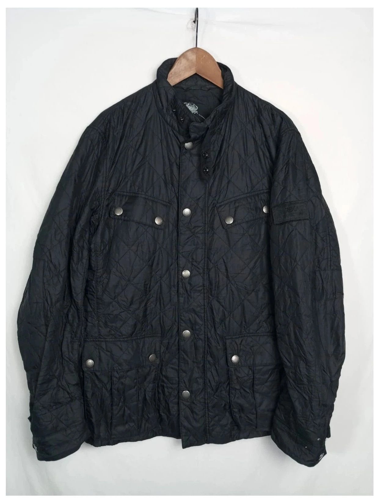 Chaqueta Barbour negra talla XL. Modelo Ariel moto