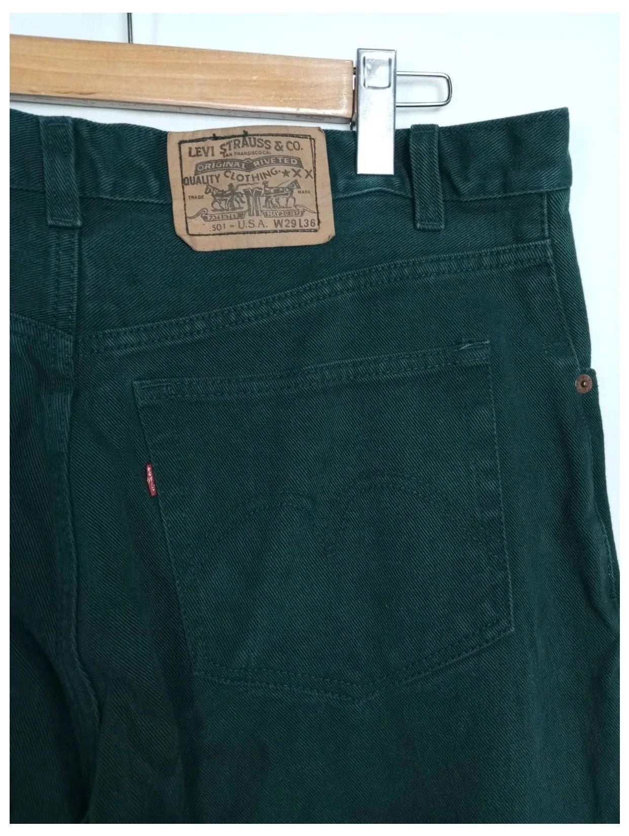 Levis 501 x usa verde talla 46