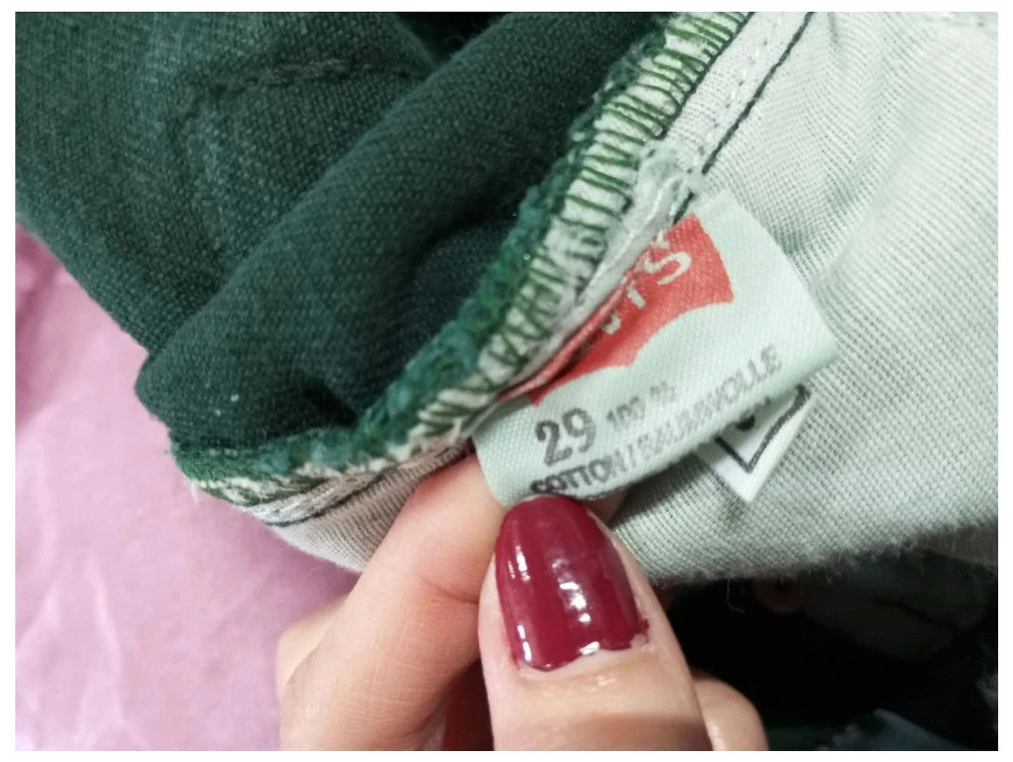 Levis 501 x usa verde talla 46
