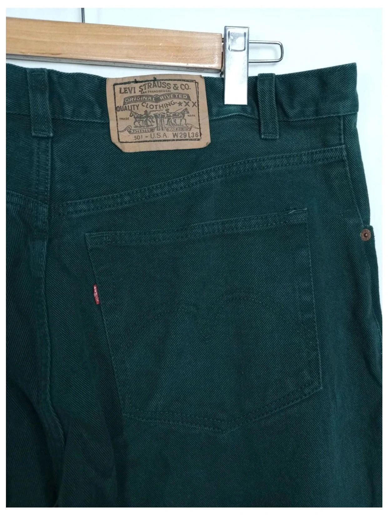 Levis 501 x usa verde talla 46