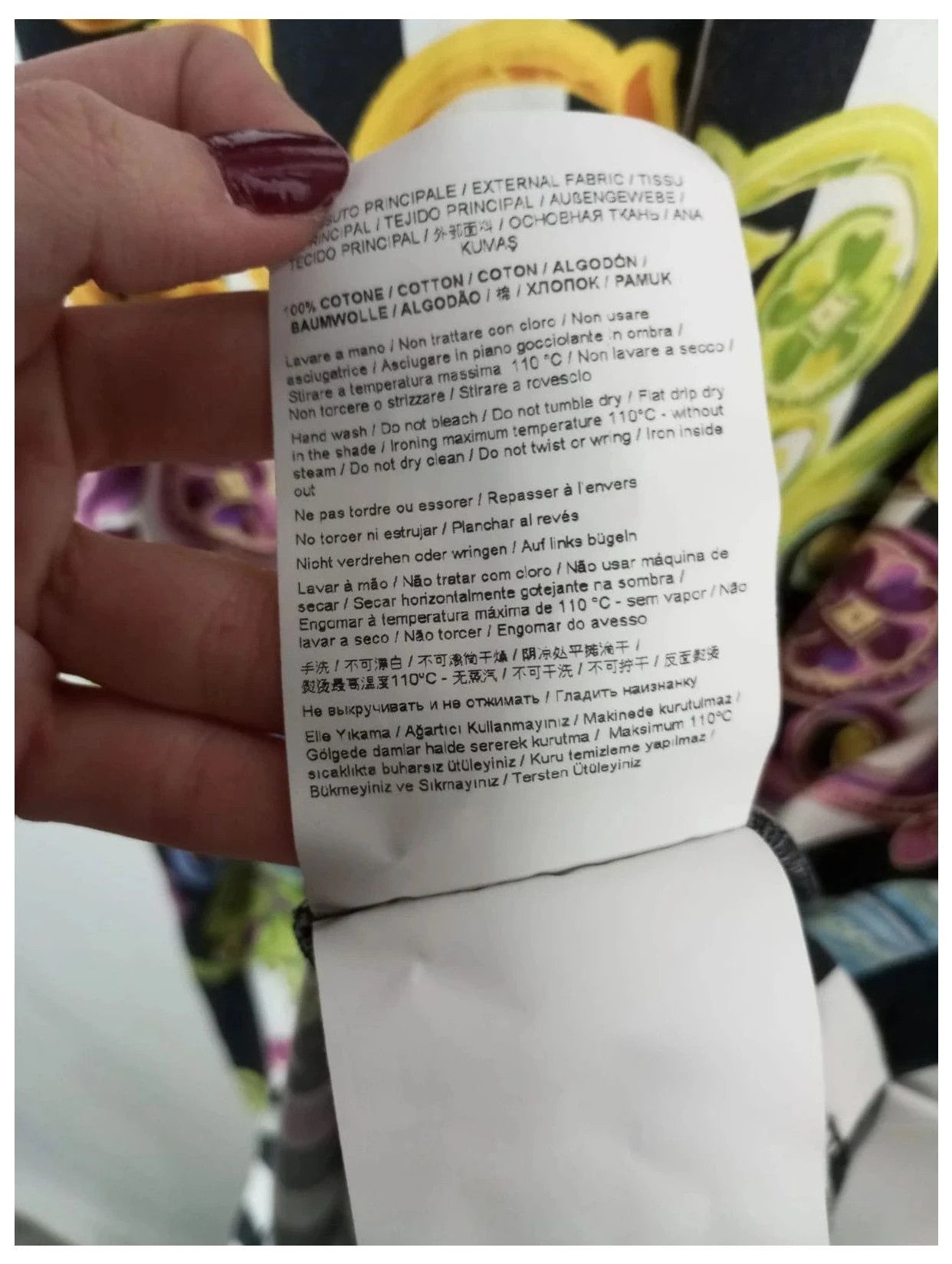 Vestido de algodón manga corta talla s