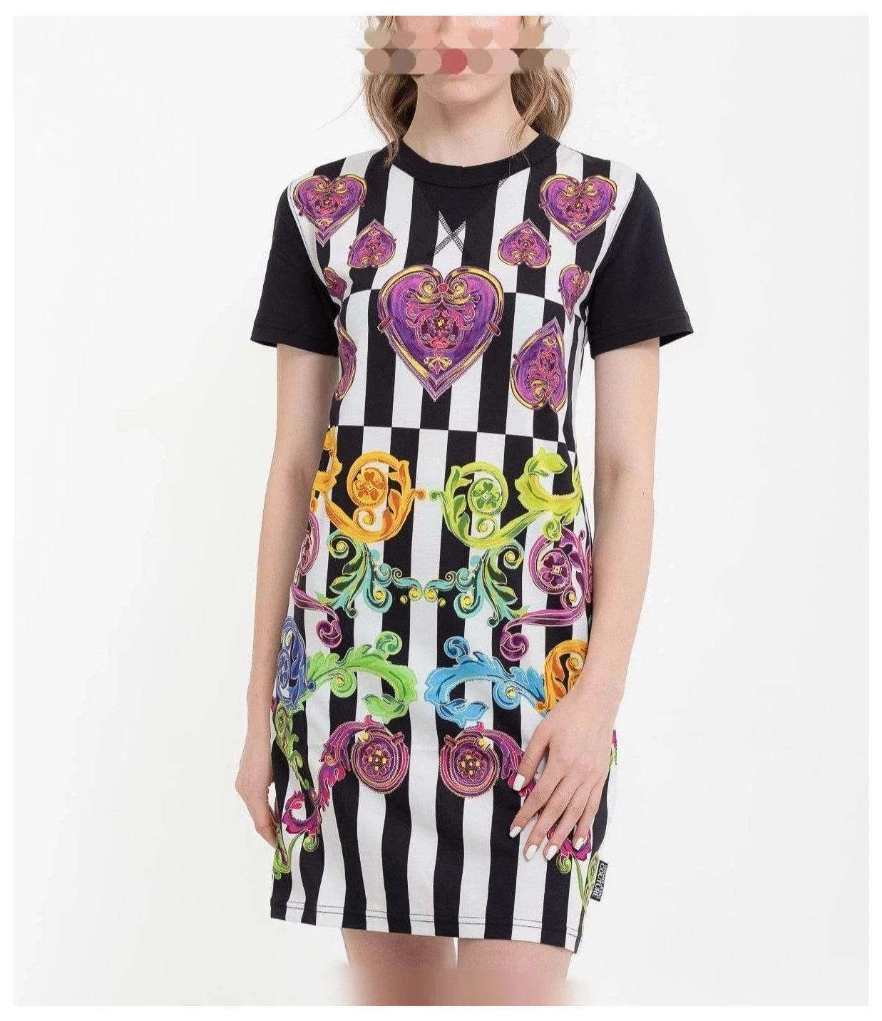 Vestido de algodón manga corta talla s