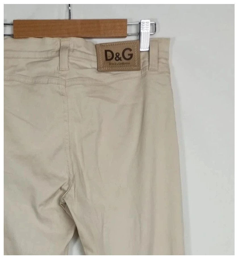 pantalón d&g beige talla 36