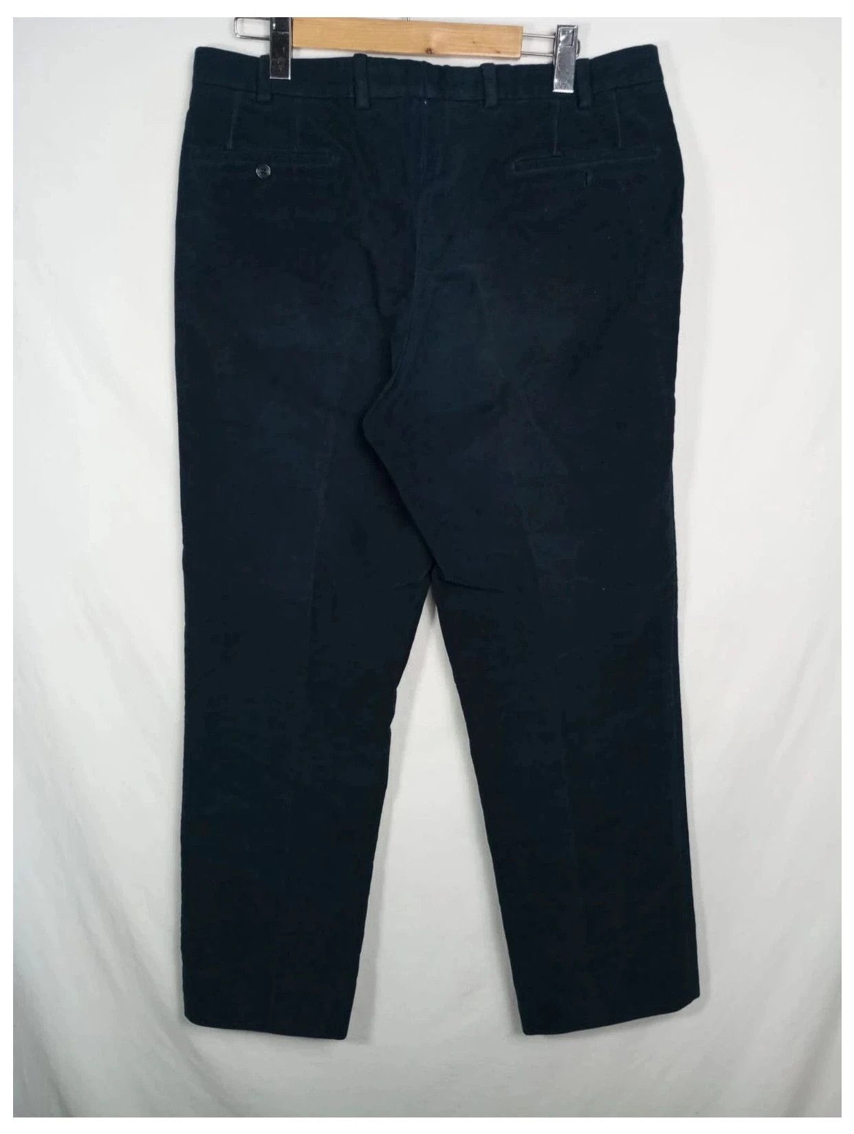 pantalón Burberry azul marino piel de melocotón talla 44 (o 50 italiana)