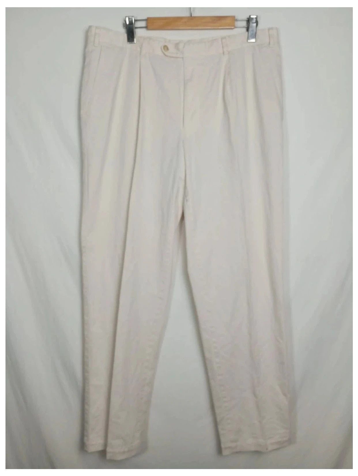 pantalón Burberry beige/blanco talla 48