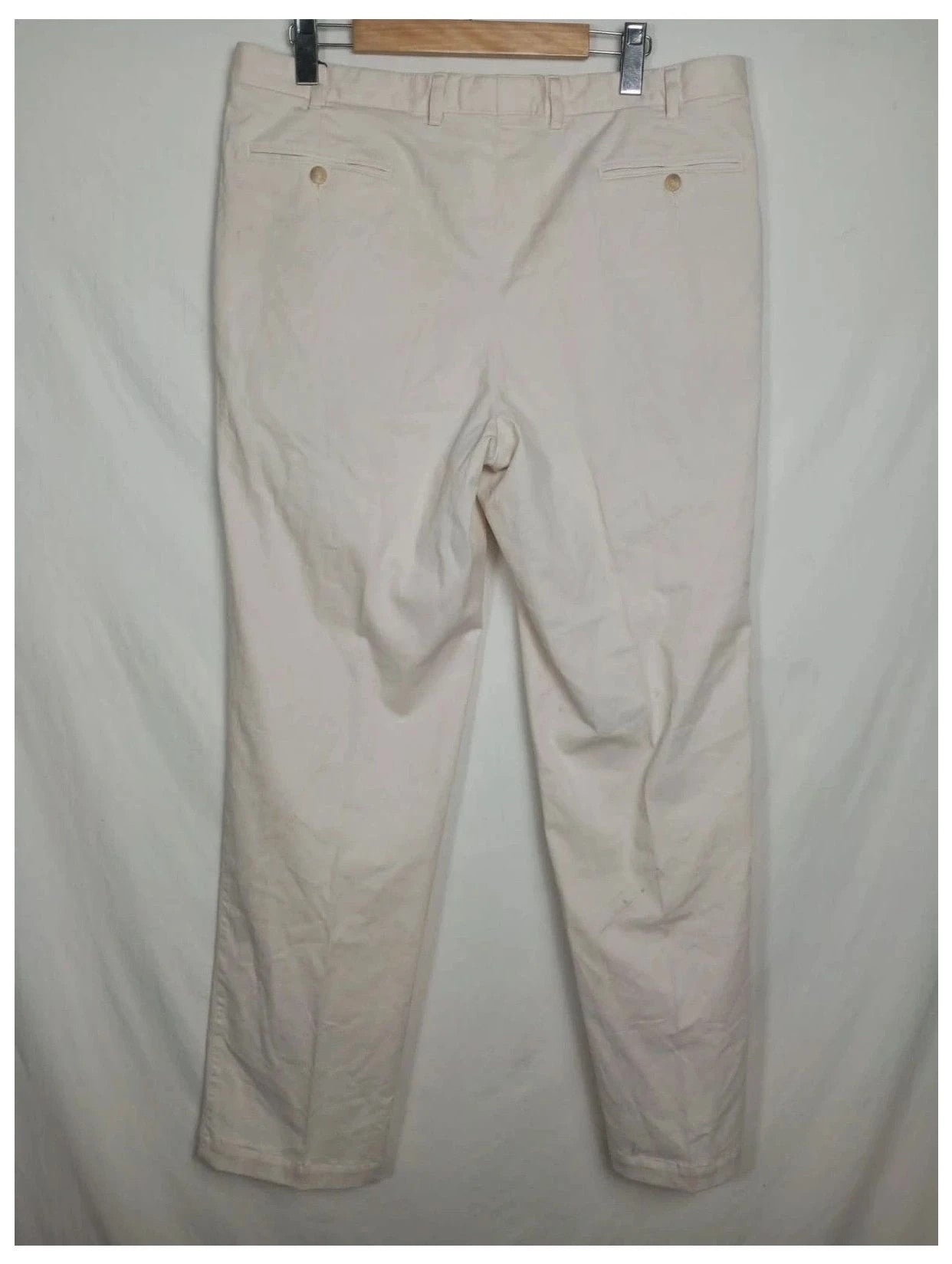 pantalón Burberry beige/blanco talla 48