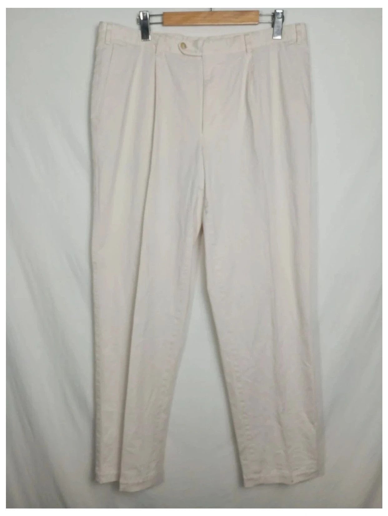 pantalón Burberry beige/blanco talla 48