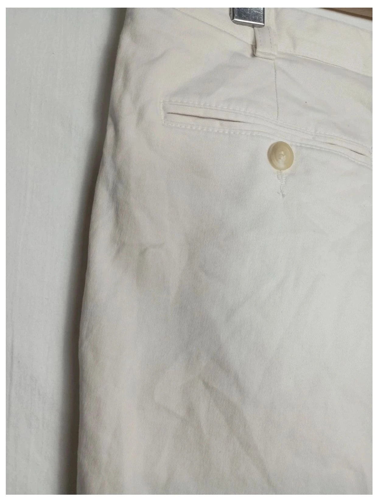 pantalón Burberry beige/blanco talla 48
