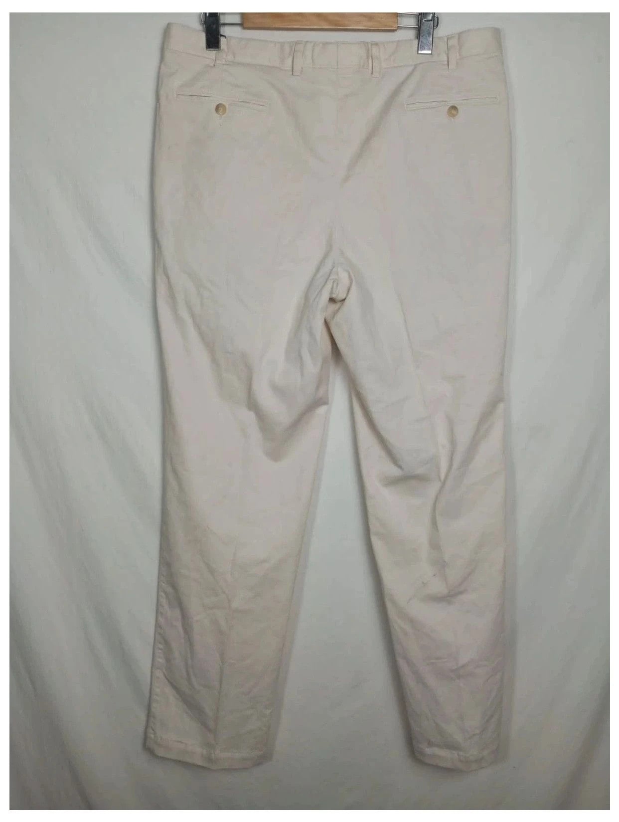pantalón Burberry beige/blanco talla 48