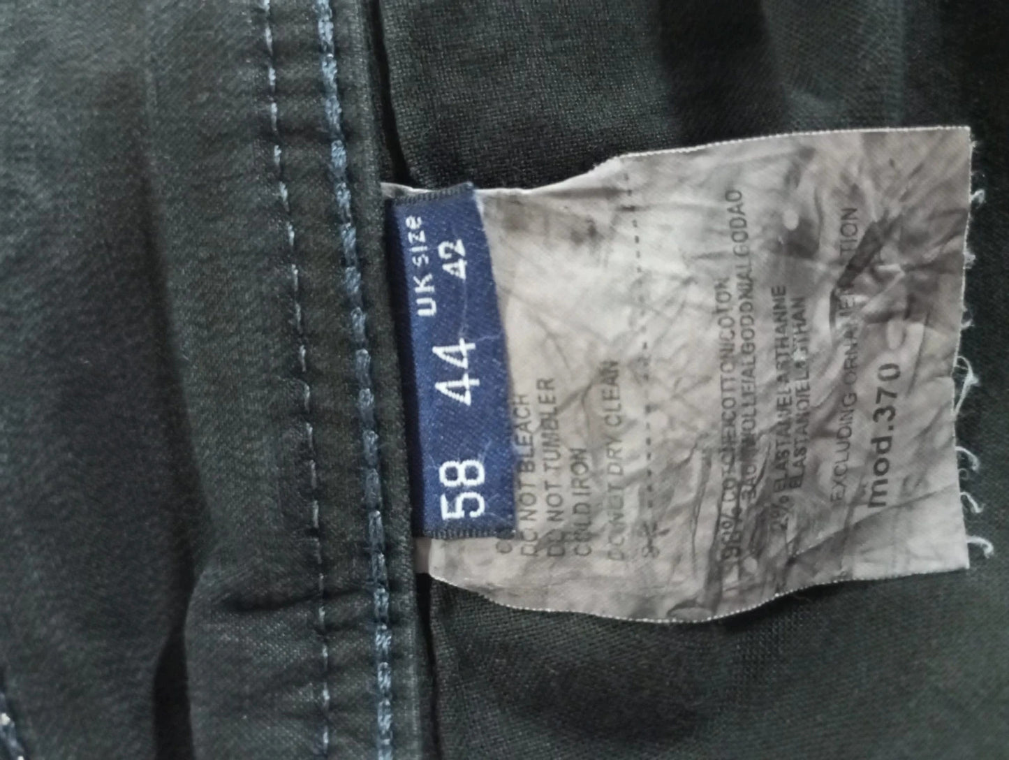 pantalón negro trussardi jeans talla 52