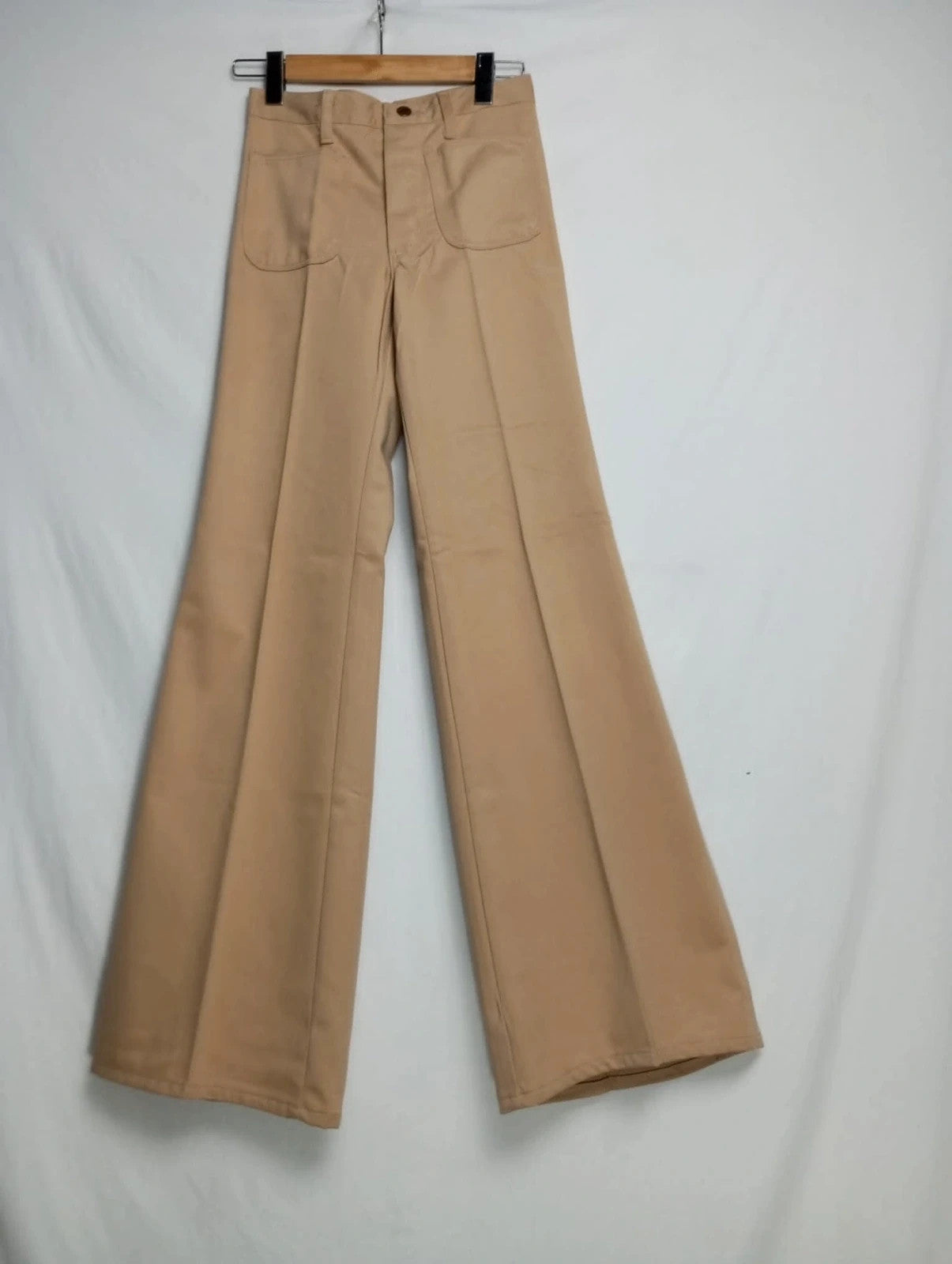 pantalón wrangler bluebell años 70s auténtico deadstock beiges talla 29x34 talla 34