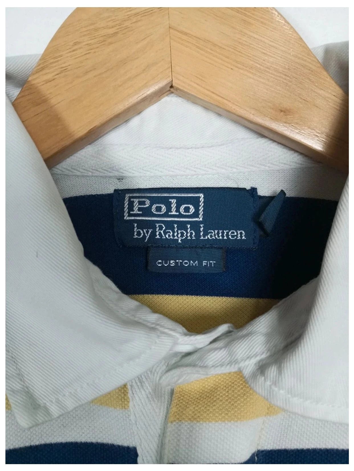 polo by ralph Lauren, rayas amarillo talla L
100% algodón