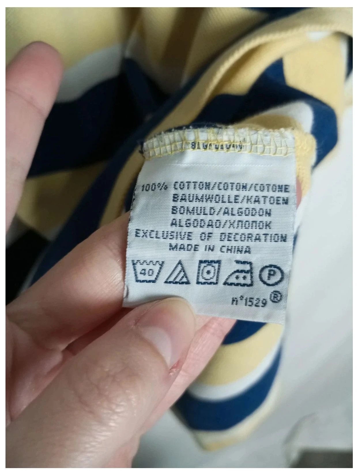 polo by ralph Lauren, rayas amarillo talla L
100% algodón