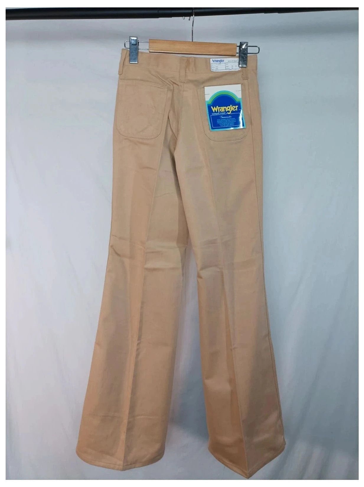 Pantalón 70s Wrangler Beige con bolsillos delanteros talla 29