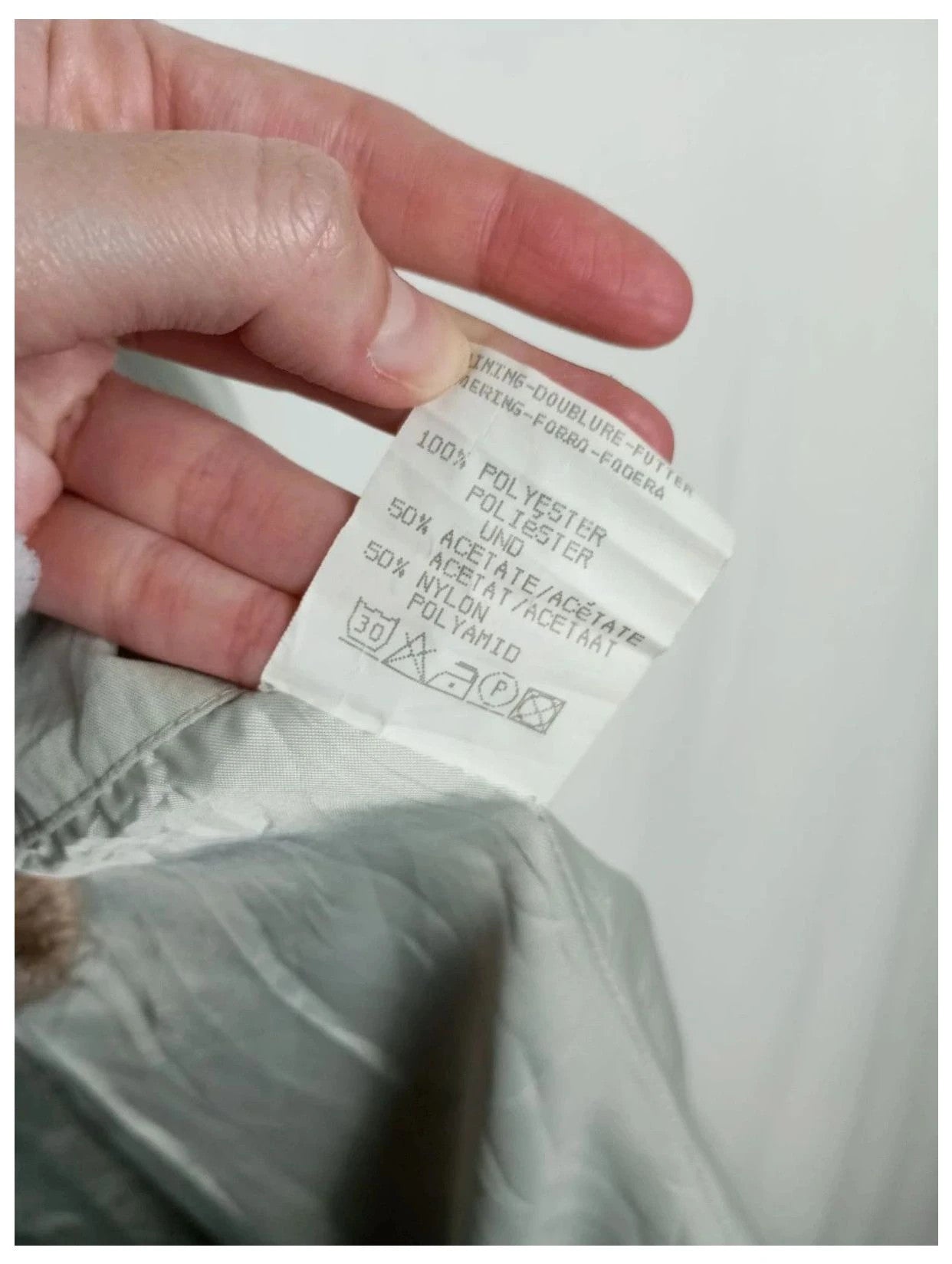 gabardina vintage larga beige o blanco roto. Marca FS talla 44 FR
