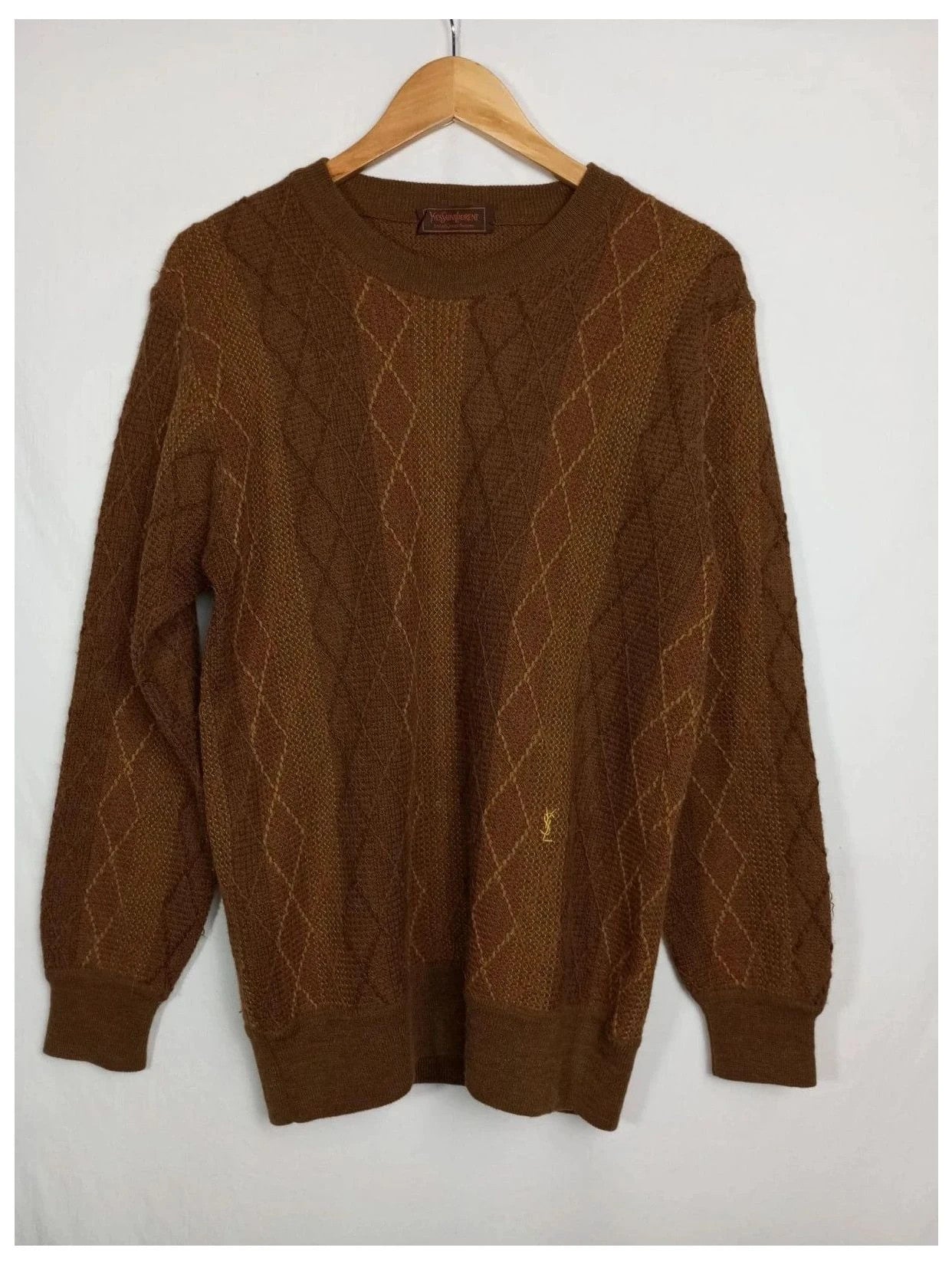 jersey marrón ysl talla s. Lana de alpaca. Perfecto estado