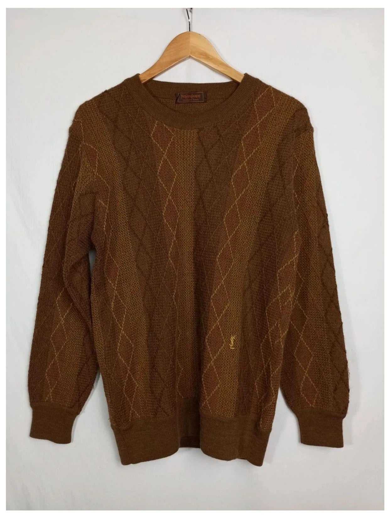 jersey marrón ysl talla s. Lana de alpaca. Perfecto estado