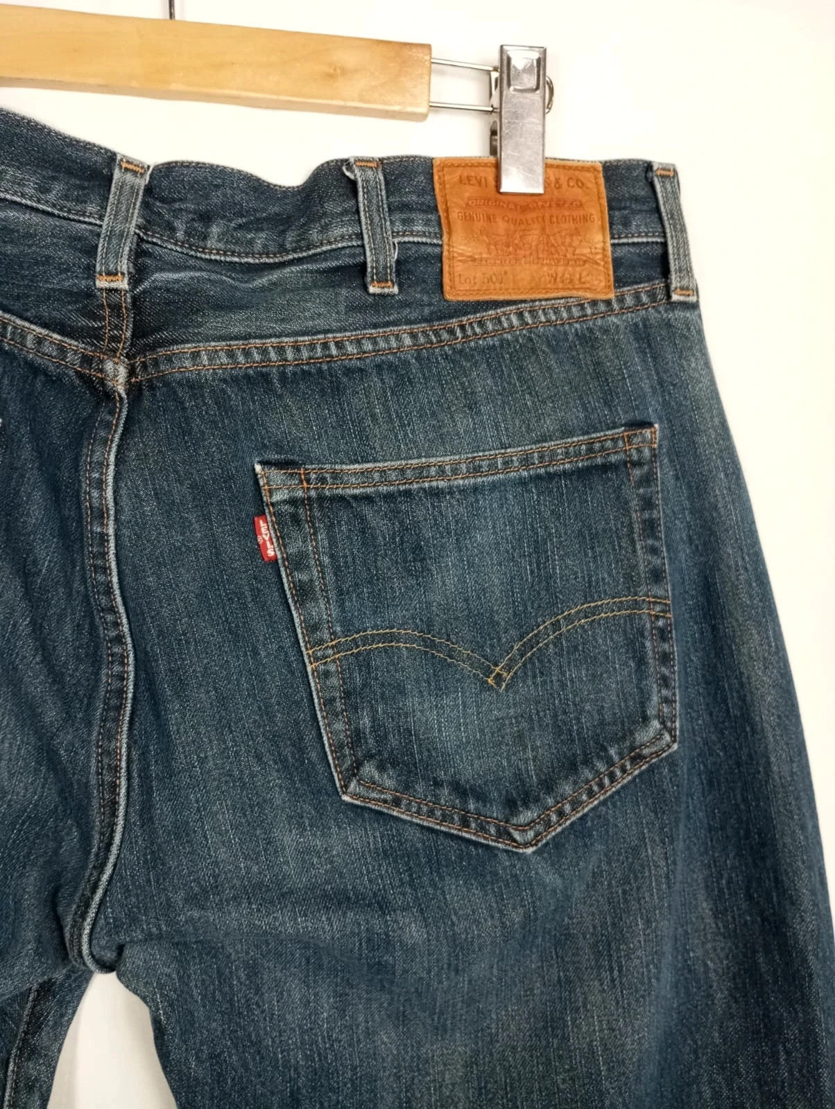 Levis azul 501 w38 l34 talla 48 pantalones vaqueros