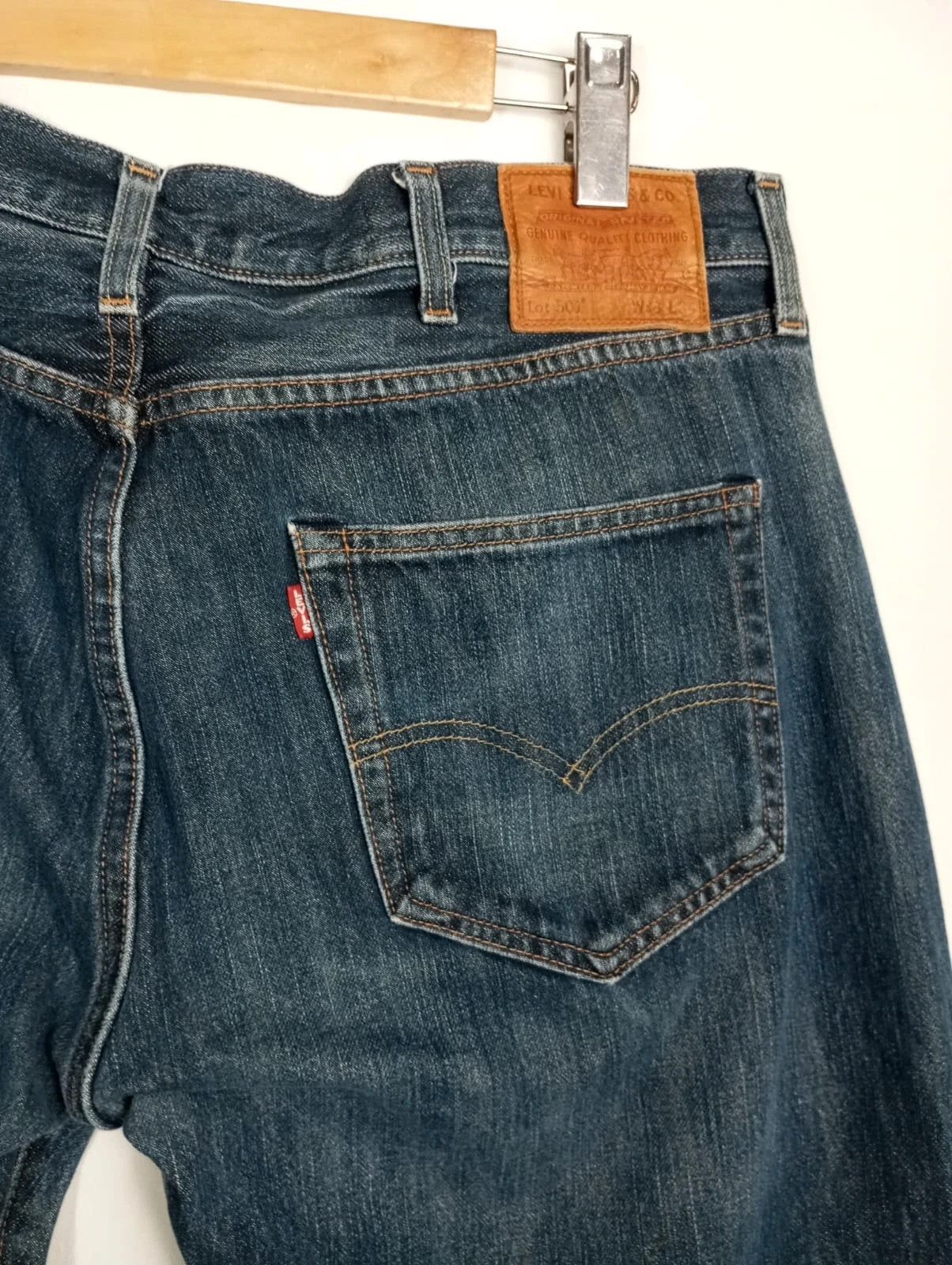 Levis azul 501 w38 l34 talla 48 pantalones vaqueros