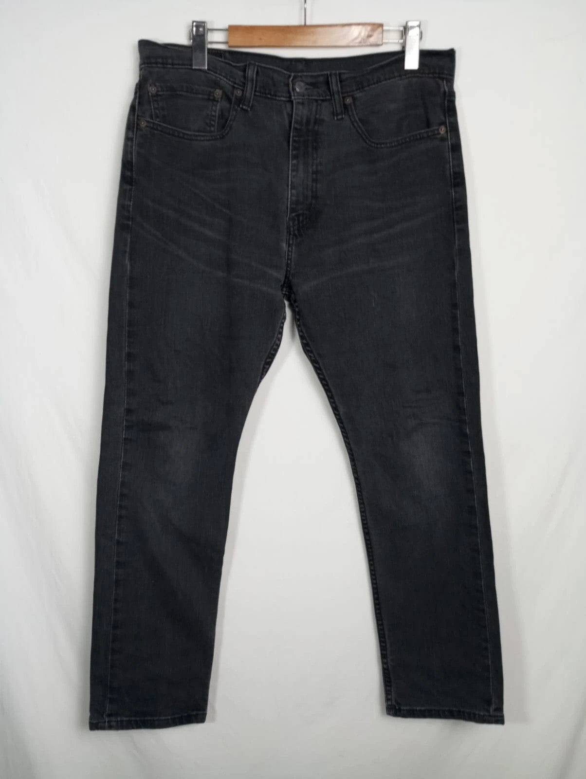 Levis negro 522 w34 l30 talla 44 pantalones vaqueros