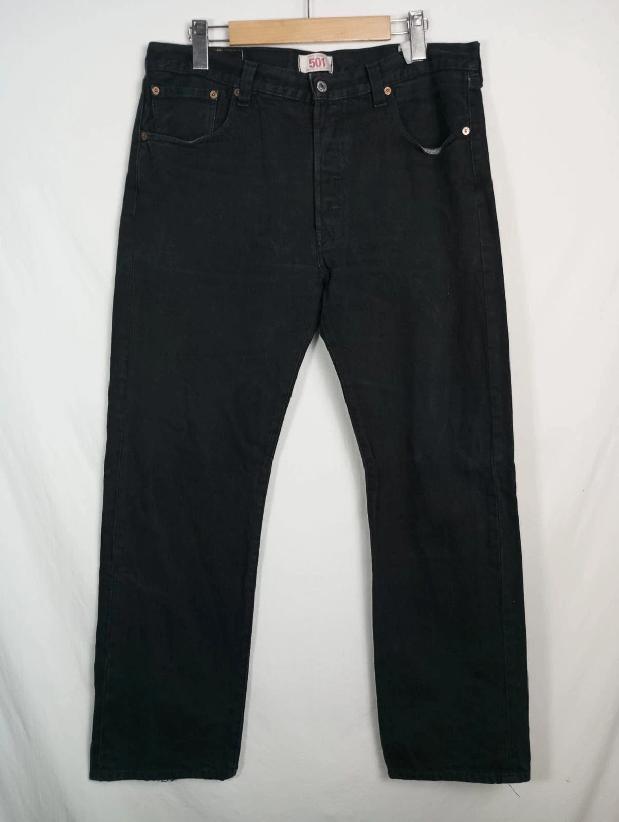 Levis negro 501 w36 l32 talla 46 pantalón vaquero