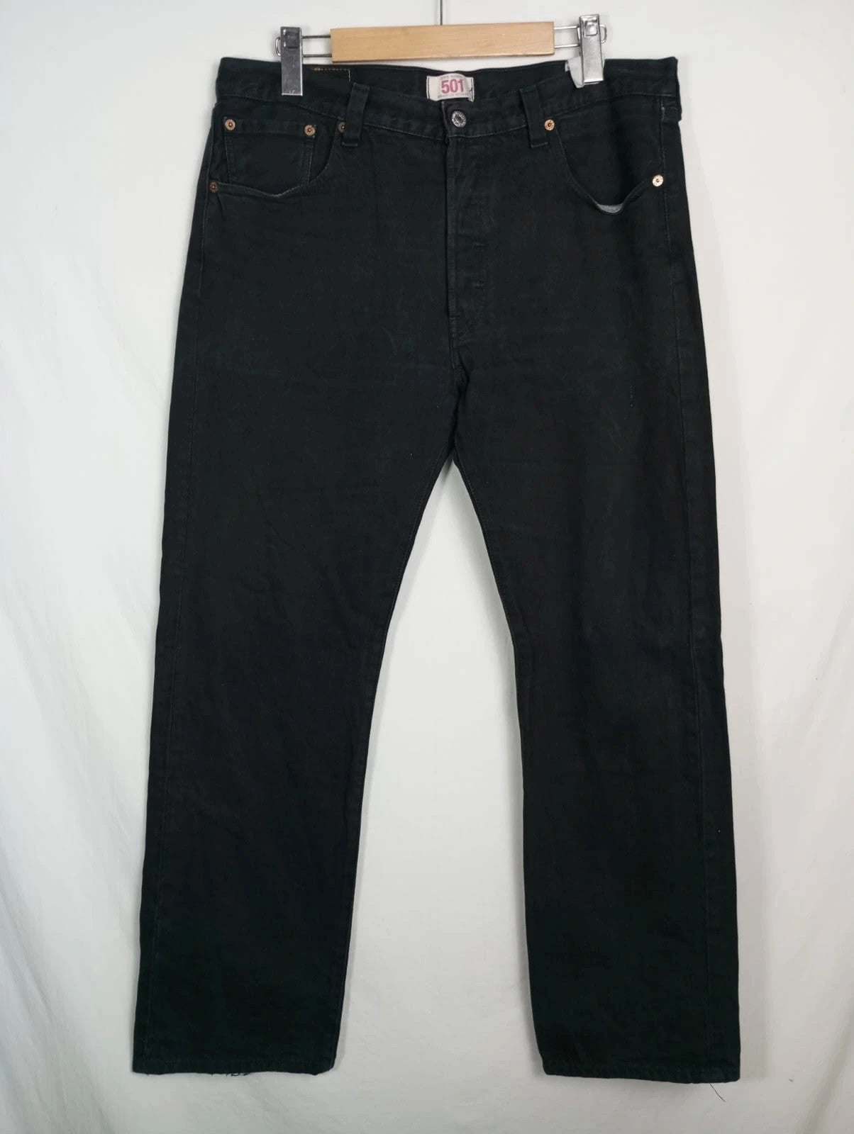 Levis negro 501 w36 l32 talla 46 pantalón vaquero