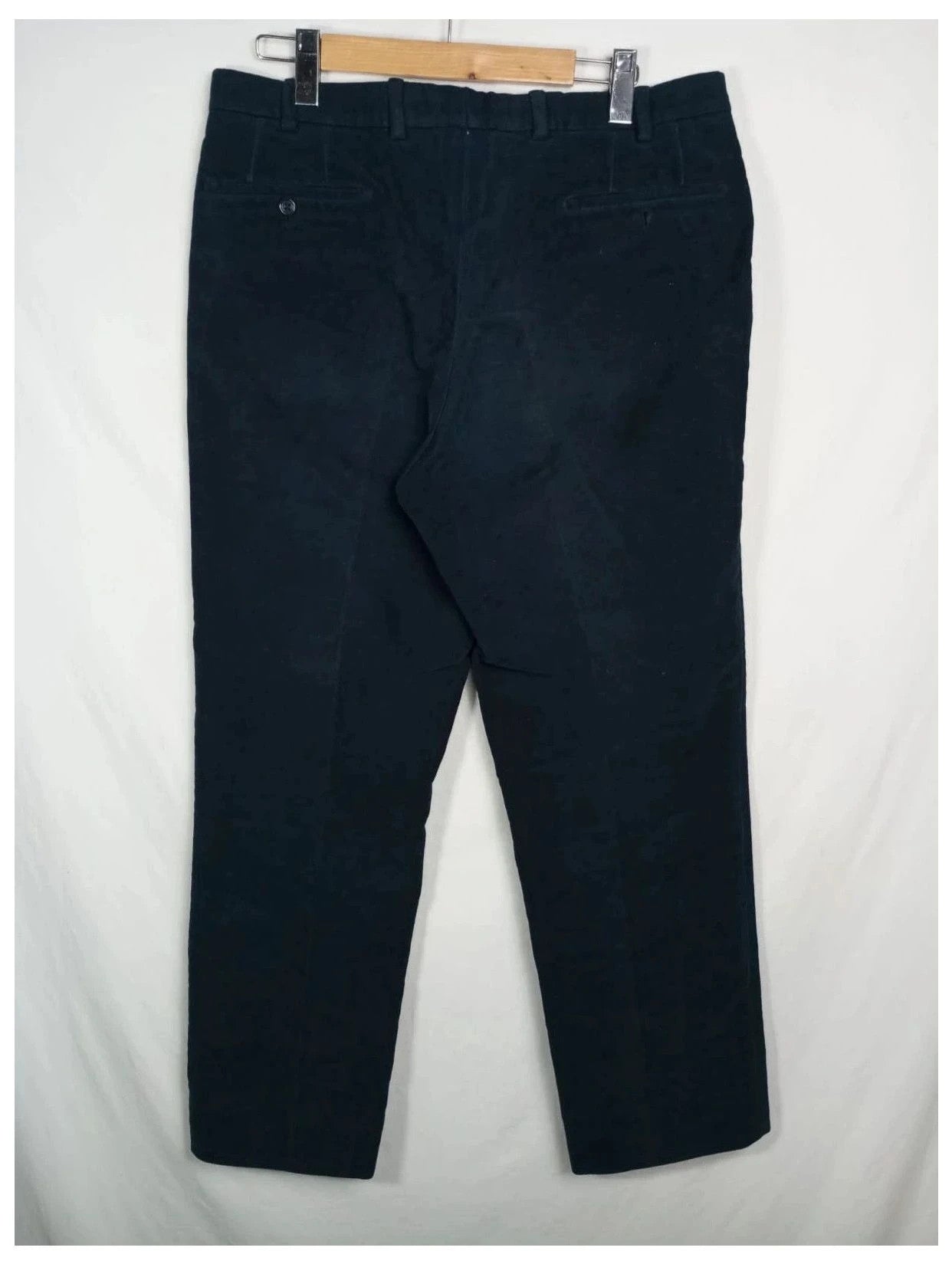 pantalón Burberry azul marino piel de melocotón talla 44 (o 50 italiana)