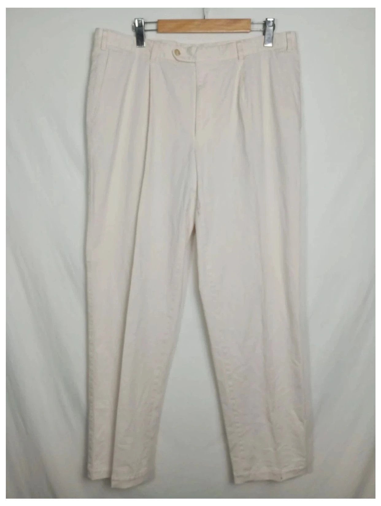 pantalón Burberry beige/blanco talla 48