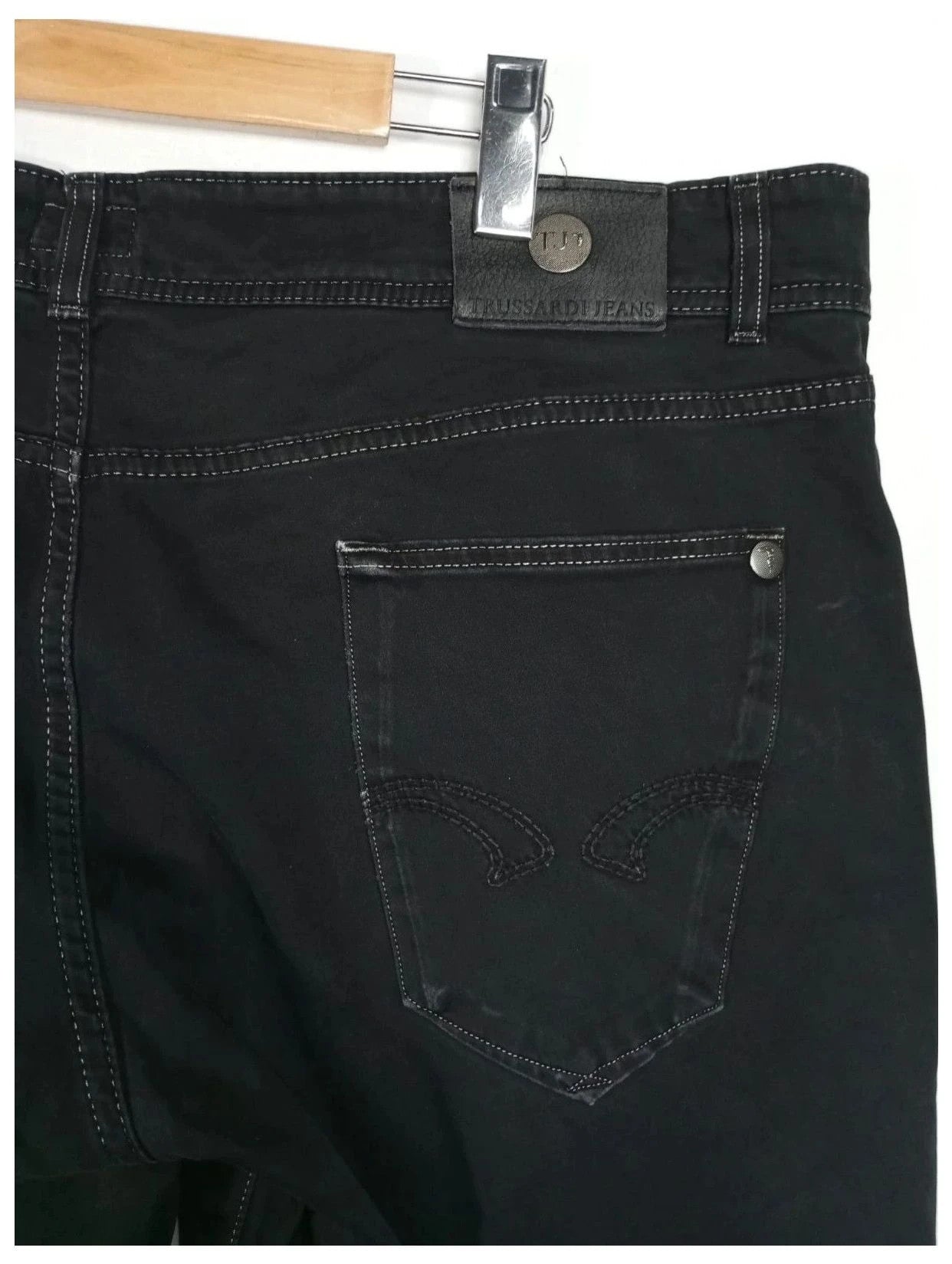 pantalón negro trussardi jeans talla 52