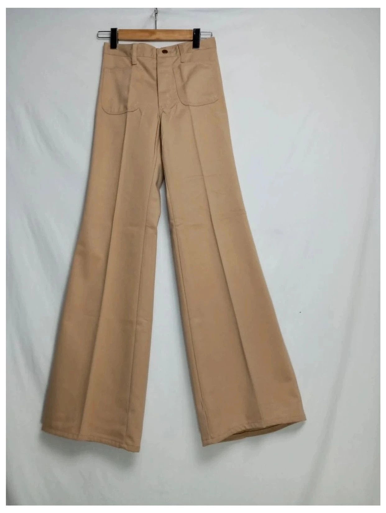 pantalón wrangler bluebell años 70s auténtico deadstock beiges talla 29x34 talla 34