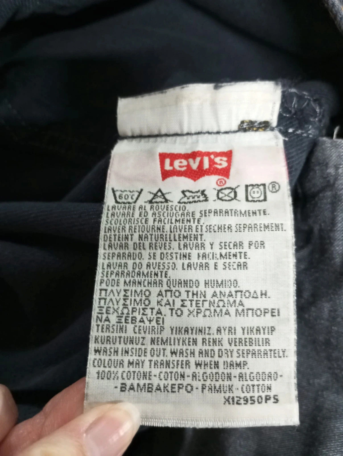 Levis azul 501 w34 l36 talla 42 pantalones vaqueros vintage