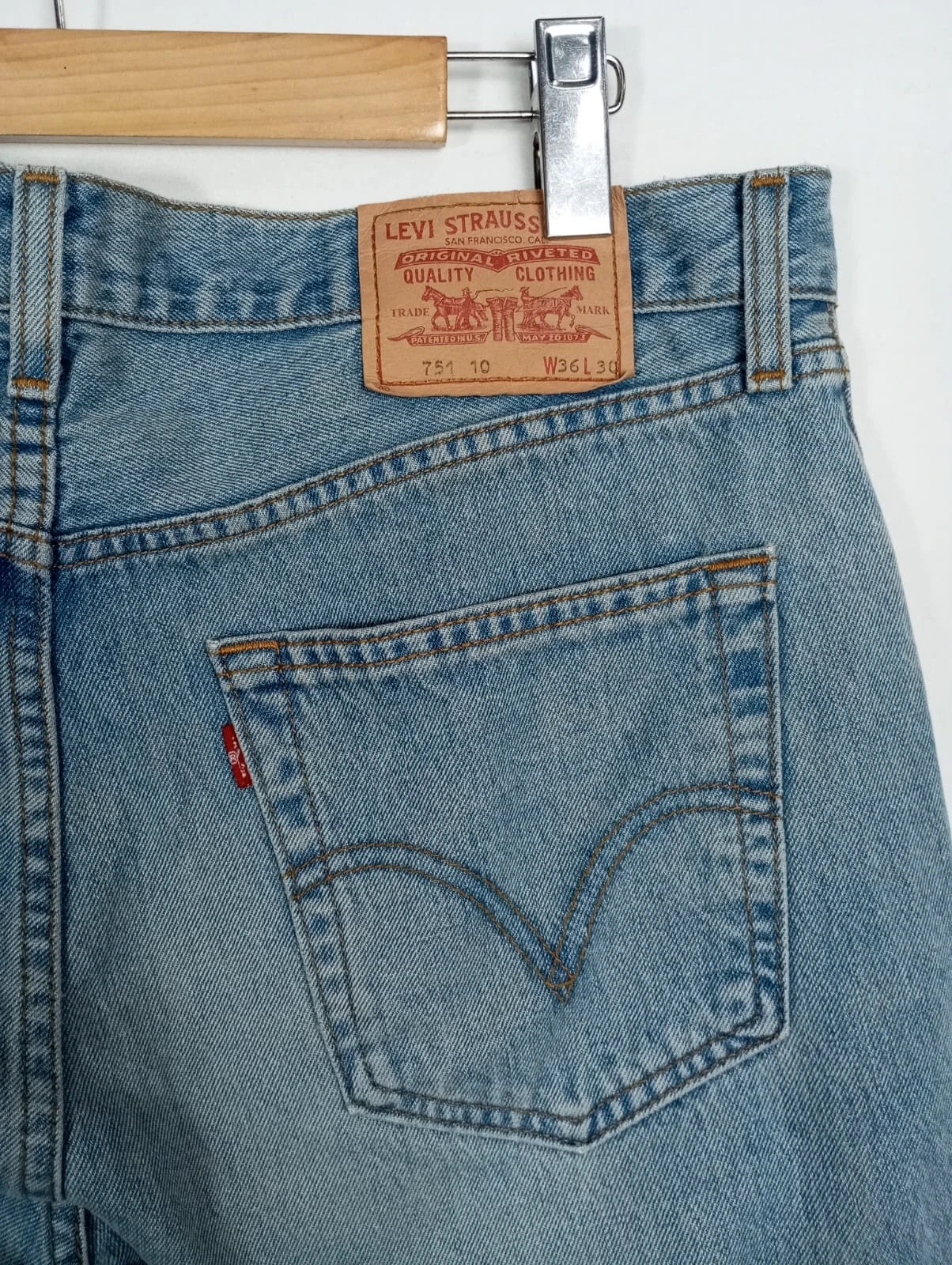 Levis azul 751 10 w36 l30 talla 46 pantalón vaquero Levi's