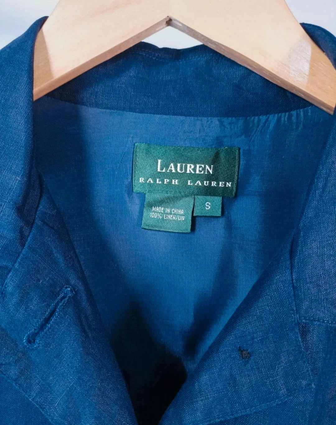 sobrecamisa de lino talla s Ralph Lauren