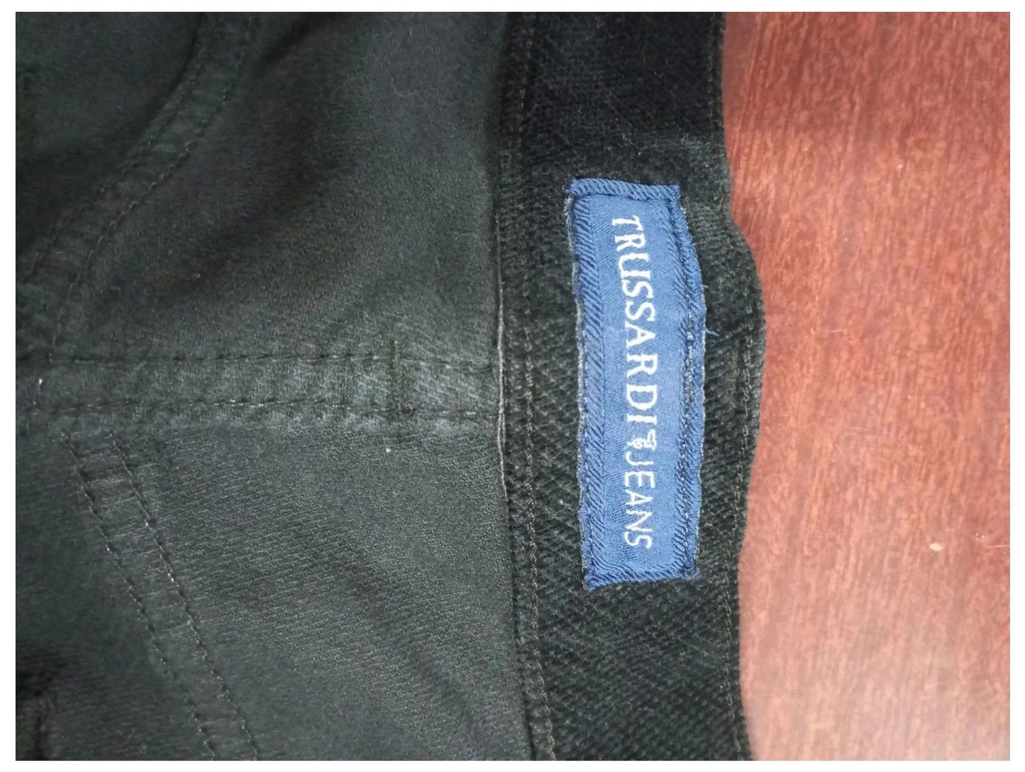 pantalón trussardi negro elástico talla 46
