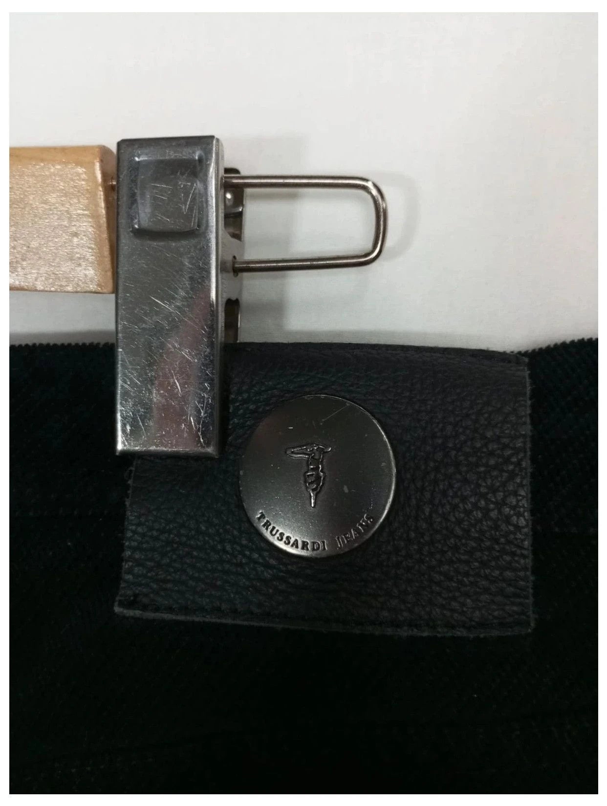 pantalón trussardi negro elástico talla 46