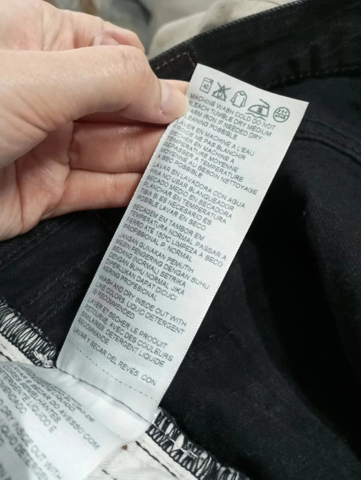 Levis negro501 w34 l34 talla 44 pantalones vaqueros