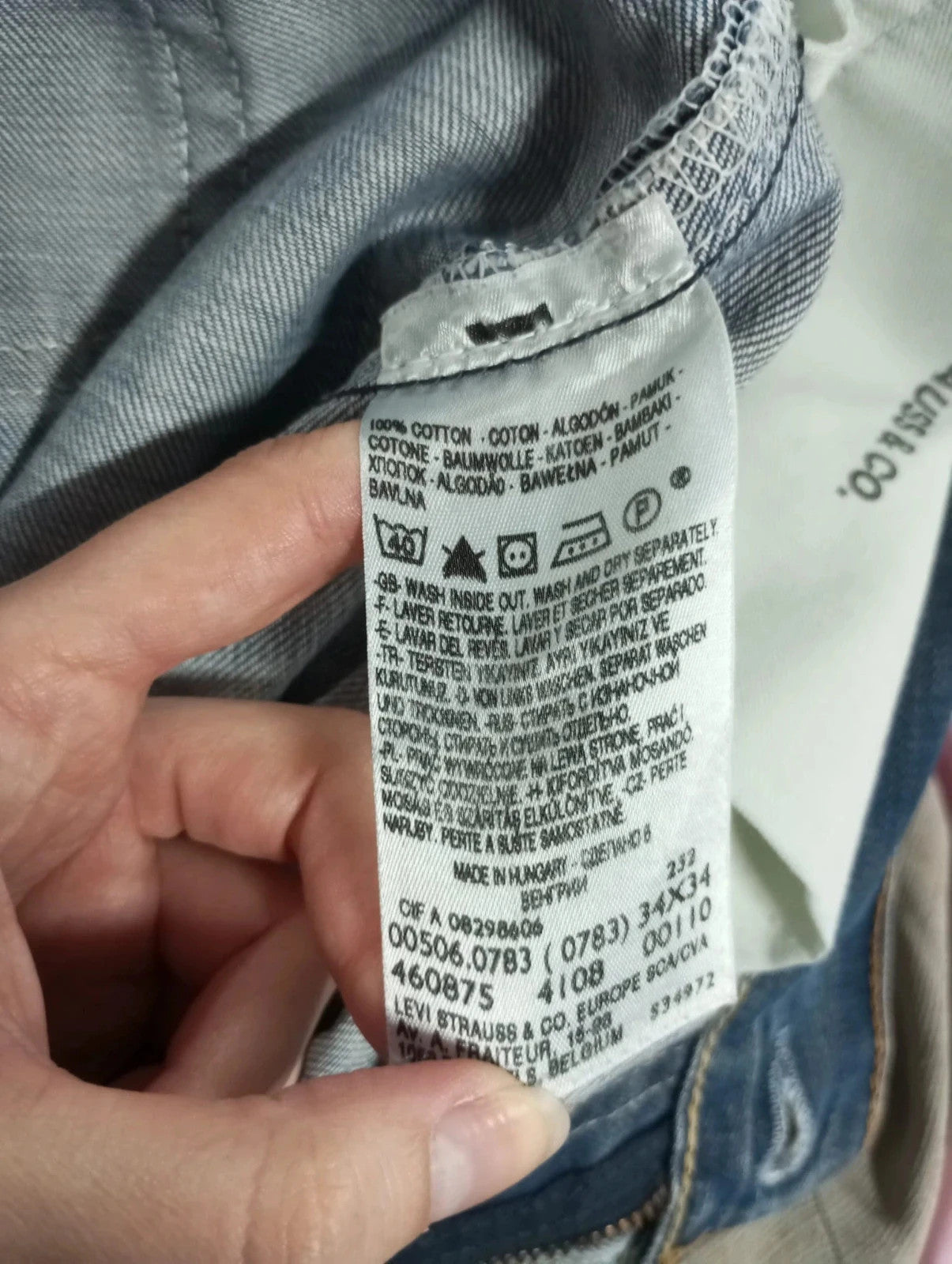 Levis azul 506 w34 l34 talla 44 pantalones vaqueros