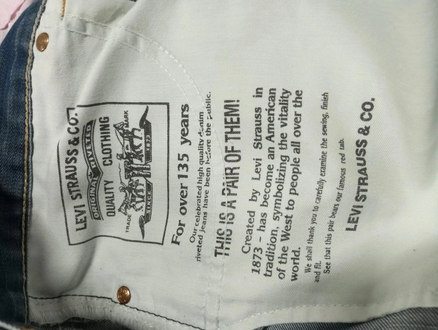 Levis azul 506 w34 l34 talla 44 pantalones vaqueros