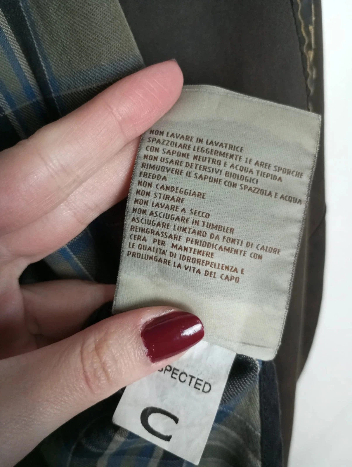 Chaqueta de algodón encerado belstaff label gold talla L