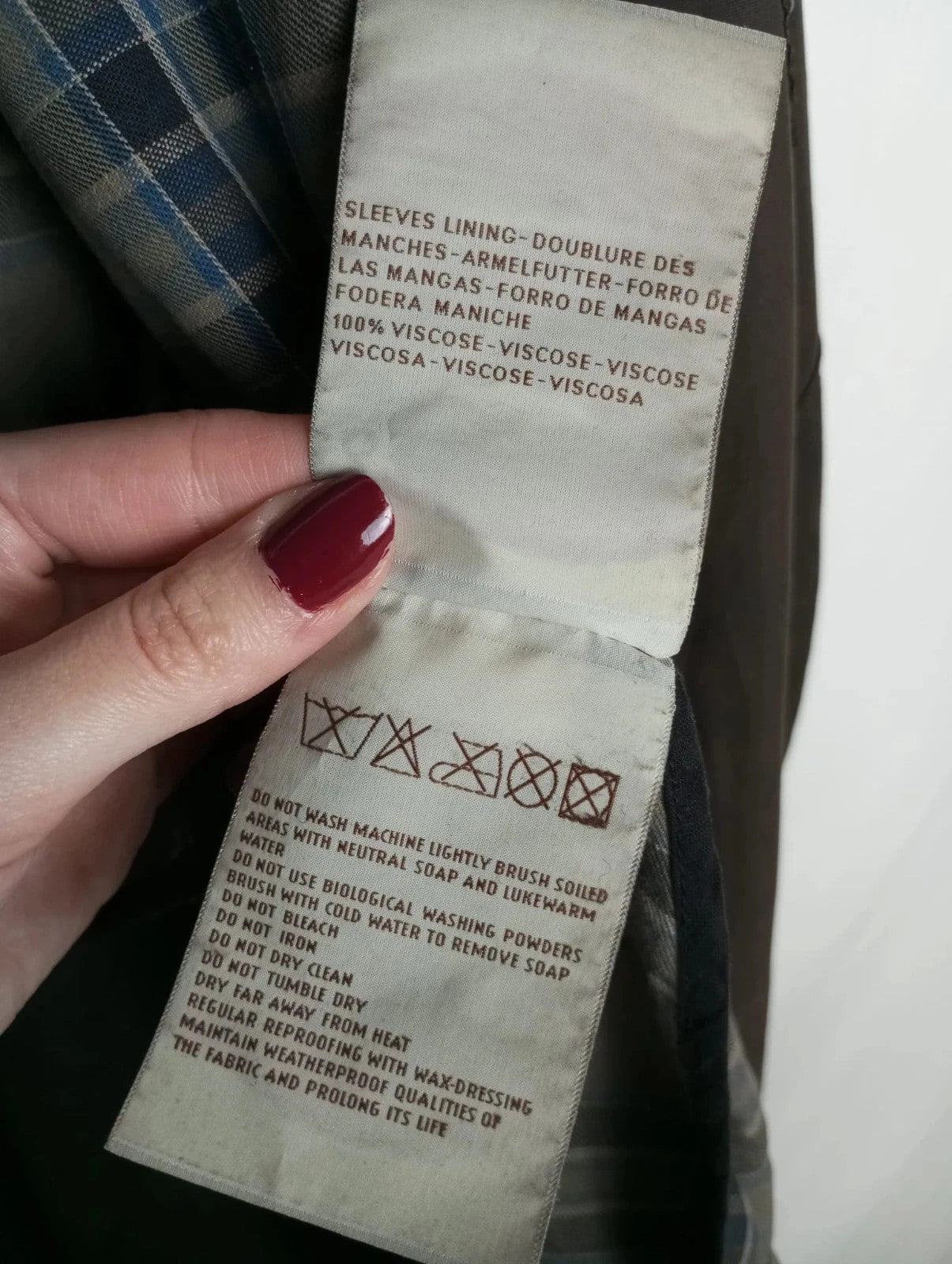 Chaqueta de algodón encerado belstaff label gold talla L