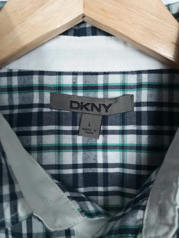 camisa cuadros dkny talla L