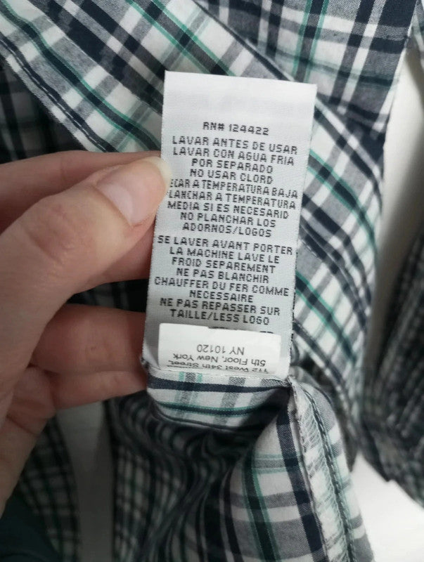 camisa cuadros dkny talla L
