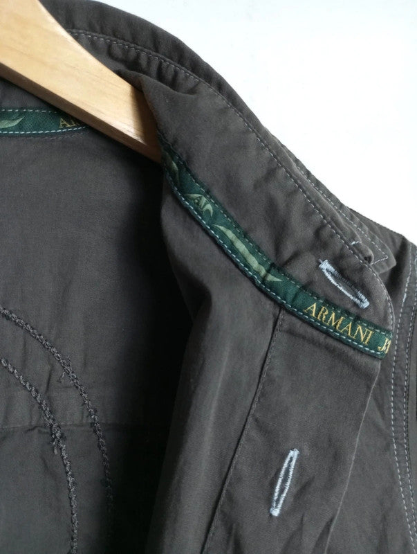 camisa manga larga armani marrón talla s