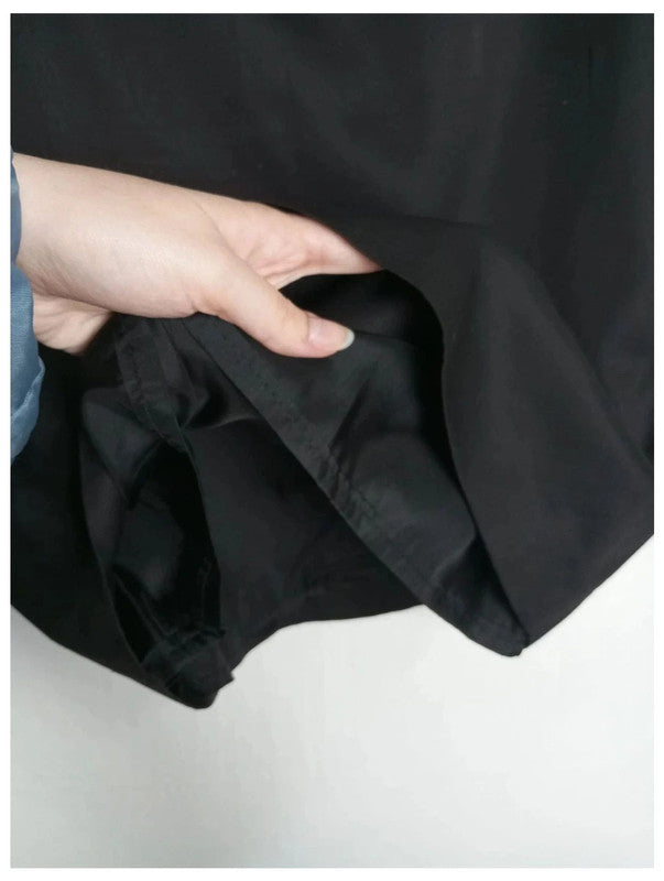 falda negra max Mara talla 42 algodón