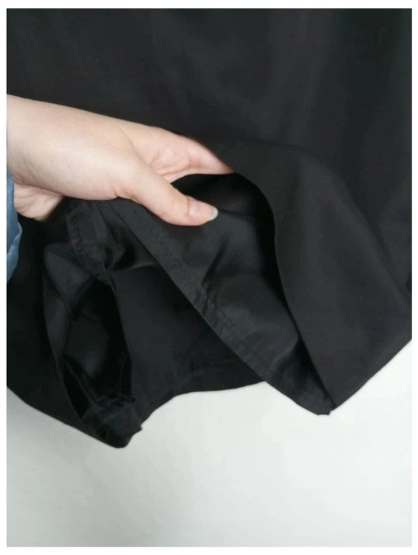 falda negra max Mara talla 42 algodón